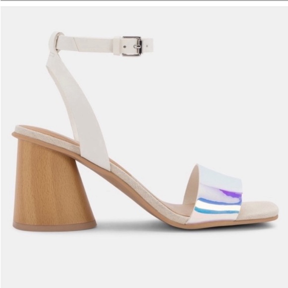 Dolce Vita Hazel Iridescent Block Heel Sandals - Picture 2 of 7